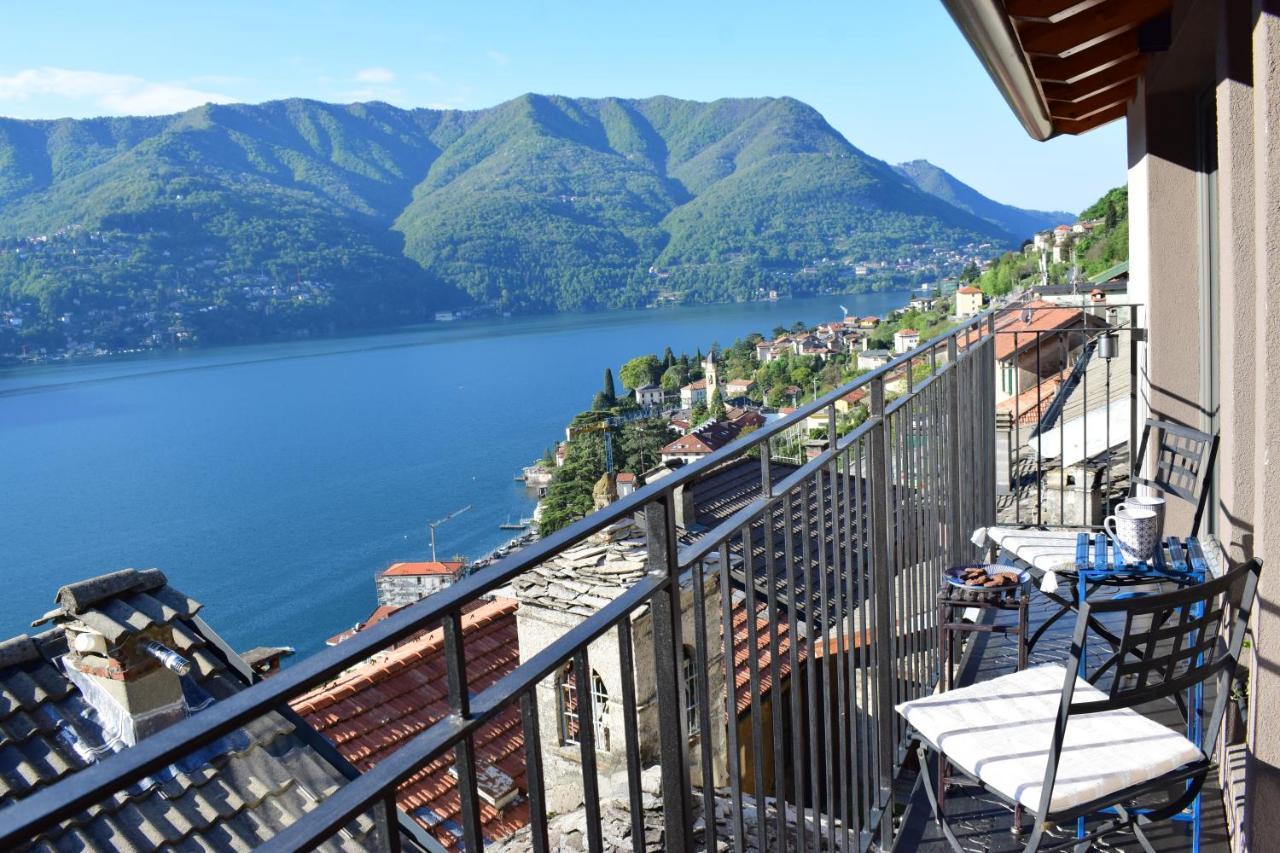 Romantic Home Stone With Amazing View Lake Of Como And Oleandra Laglio Ngoại thất bức ảnh