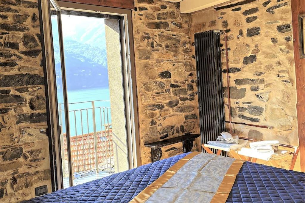 Romantic Home Stone With Amazing View Lake Of Como And Oleandra Laglio Ngoại thất bức ảnh